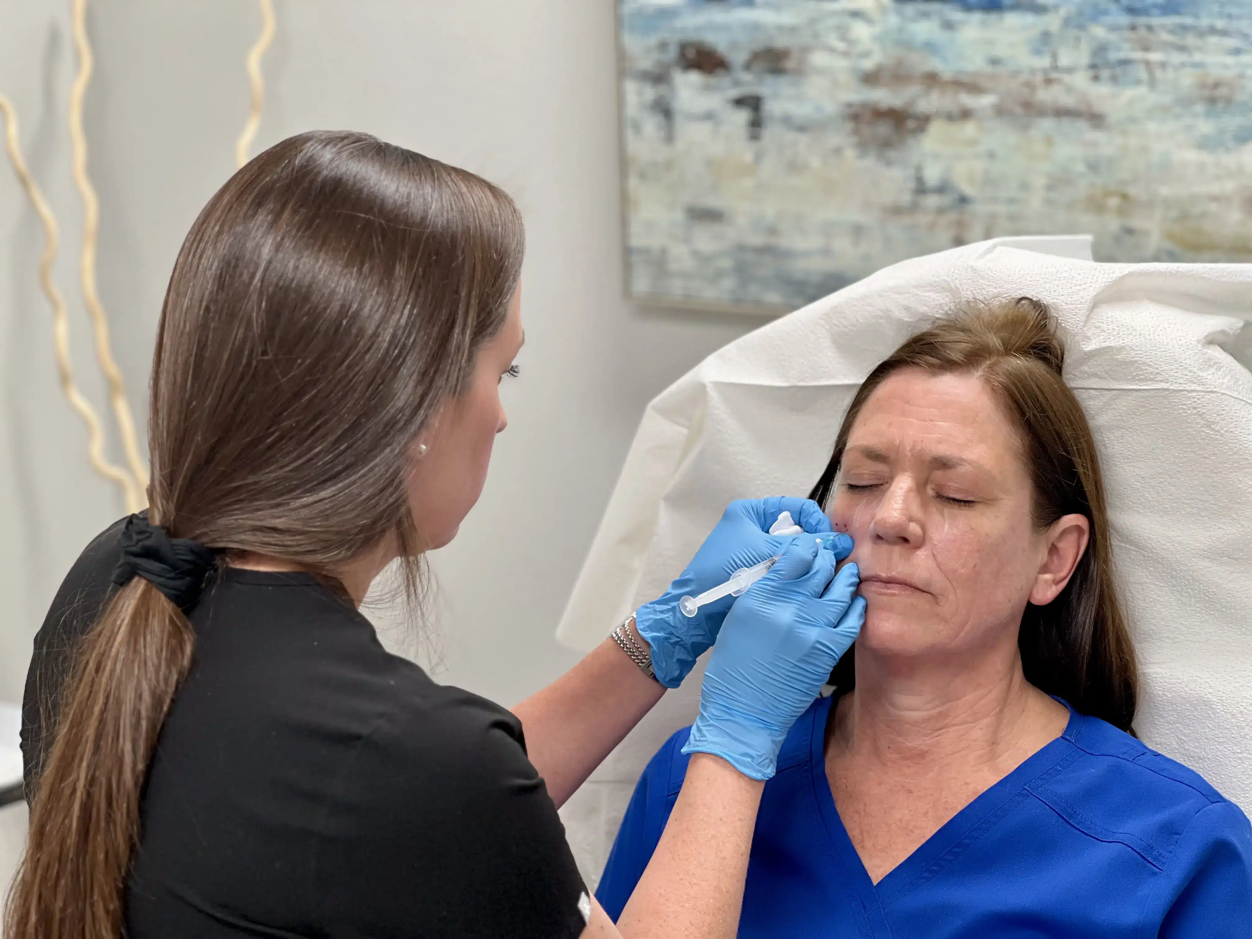 Kristie performing Sculptra treatment at Skintellect Laser & Aesthetics Tampa