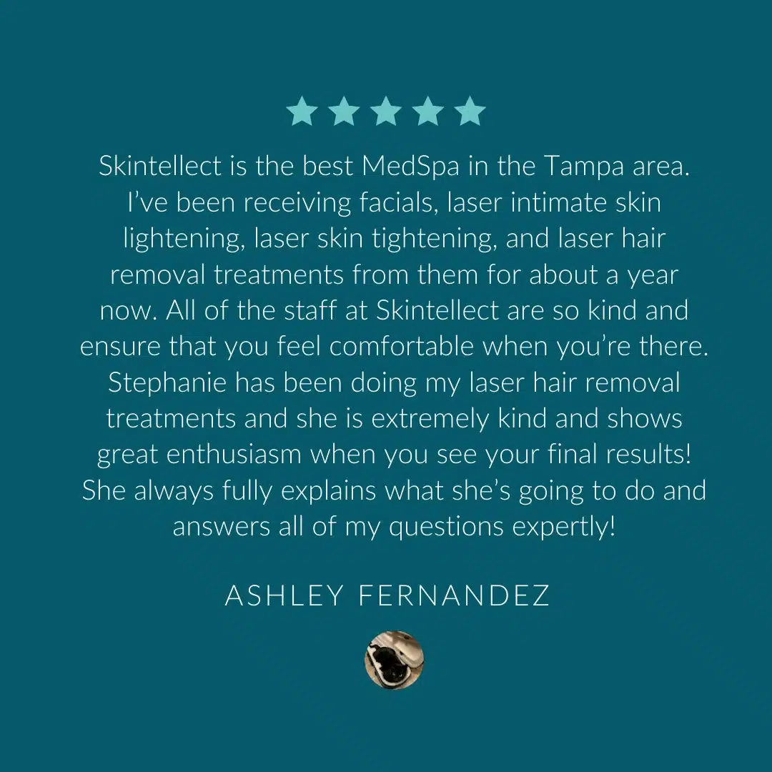 5-star review from a happy customer of Skintellect Laser & Aesthetics for their exceptional service.