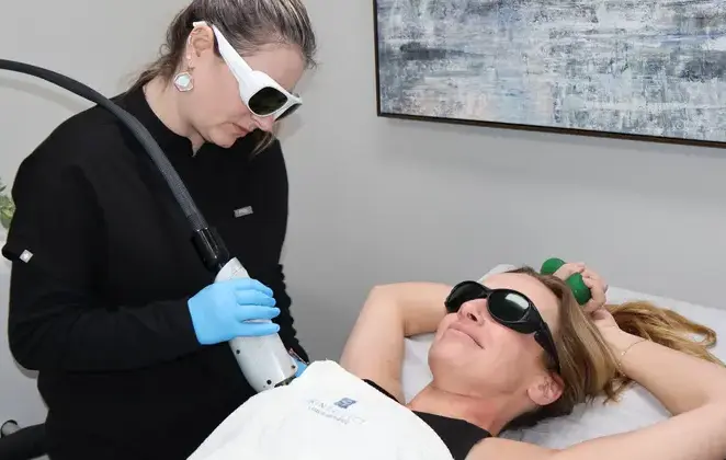 Laser hair removal treatment